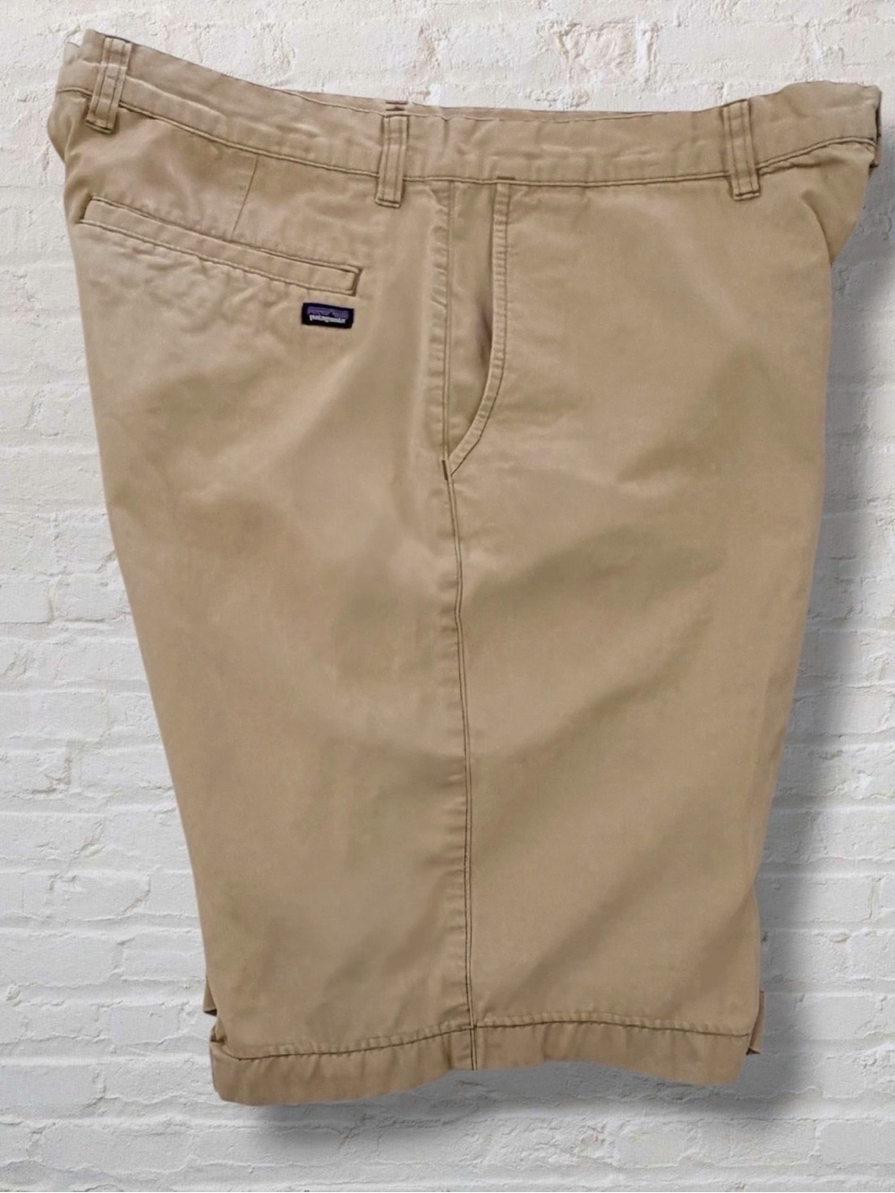 Patagonia Organic Cotton Chino Shorts Men’s 34 Khaki Tan Casual Hiking